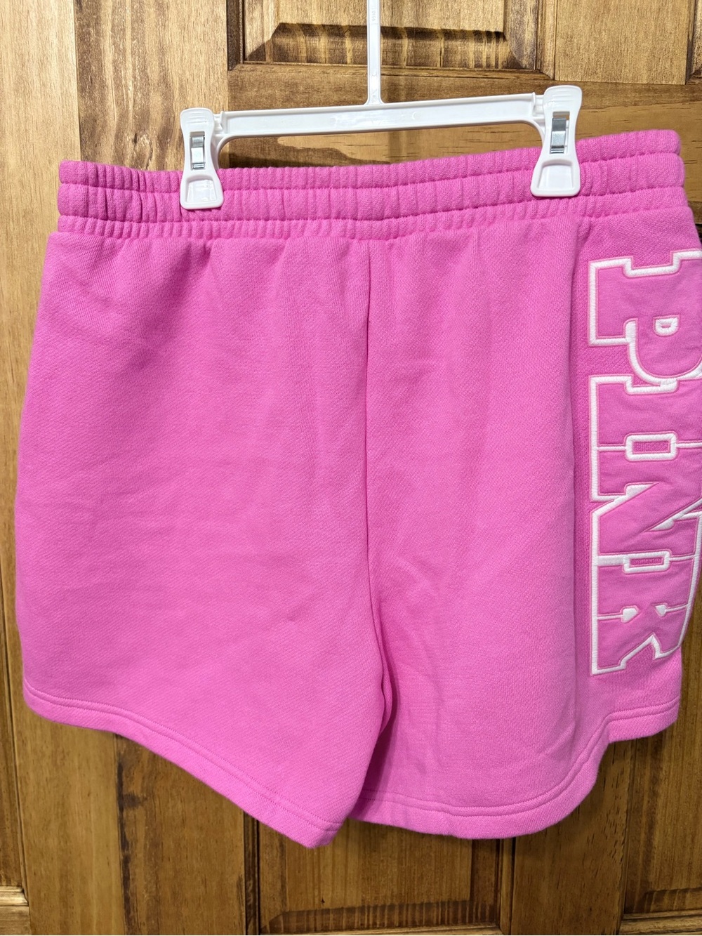 PINK Victoria's Secret Hot Pink Athletic Lounge Shorts with Side Logo